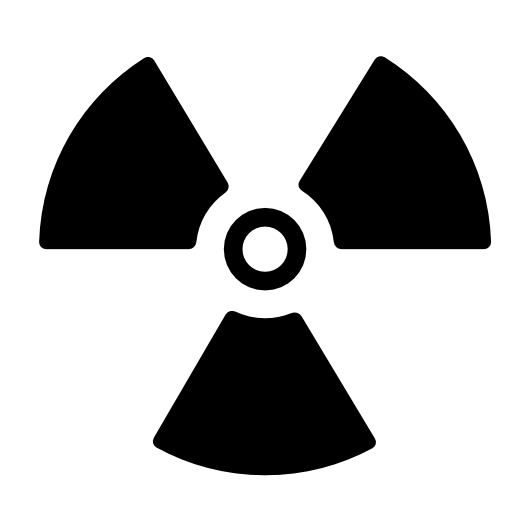 Radioactive danger signal