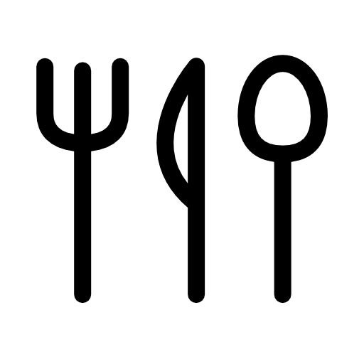 Restaurant symbol of utensils