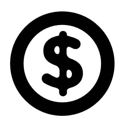 Dollar symbol inside a circle