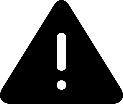 Warning triangle sign with exclamation symbol inside