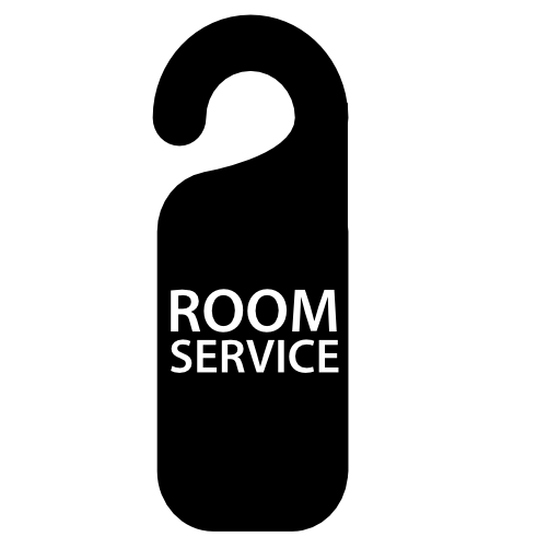 Room service signal for hotel doors