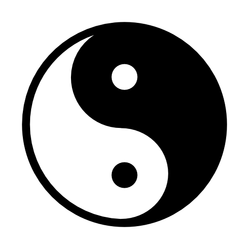 Yin yang symbol variant