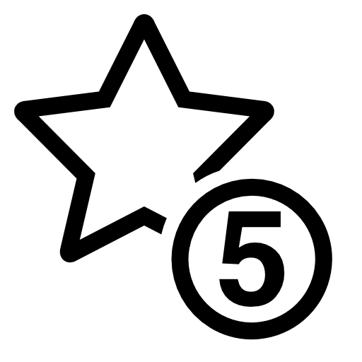 5 stars sign