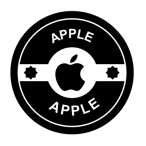 Apple retro badge