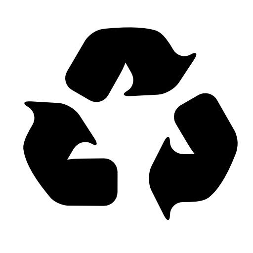 Recycle universal symbol of three arrows