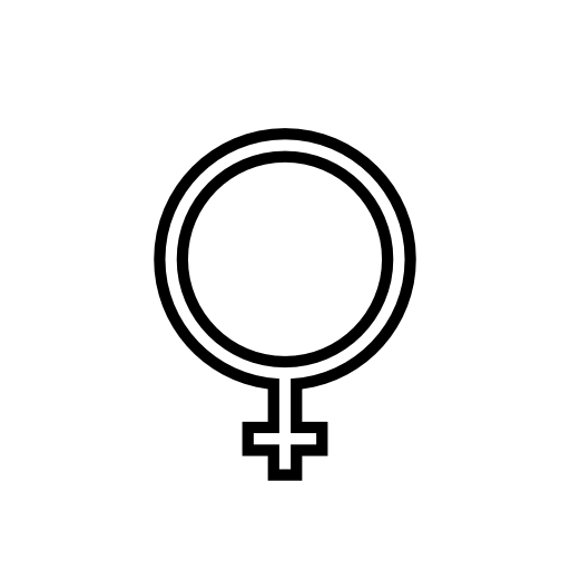 Female gender sign