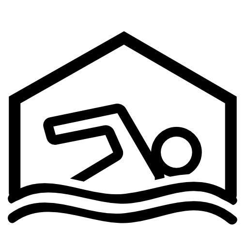 Covered swimming pool symbol