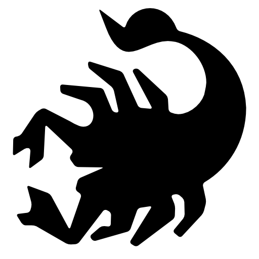 Scorpio black shape symbol