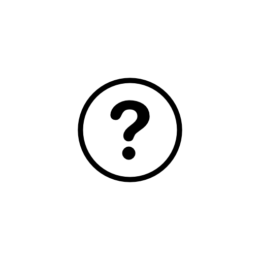 Question sign in circles