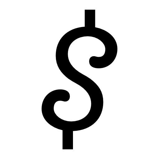 Rounded dollar symbol