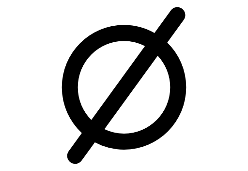 Empty set mathematical symbol