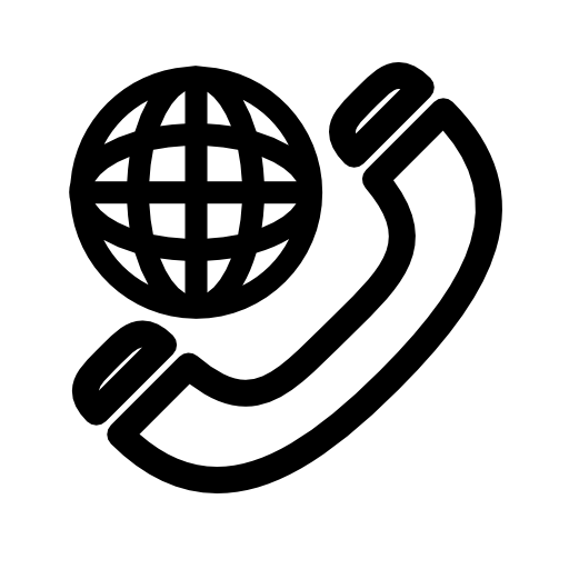 International telephone symbol outline