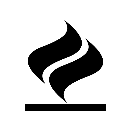 Fire double flame symbol