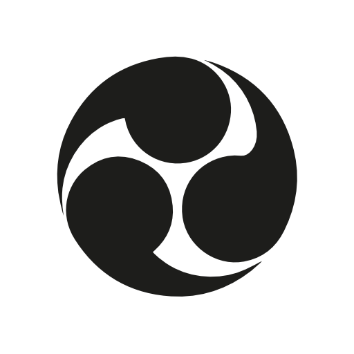 Circular symbol of Japan with three circles rotation