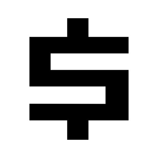 Dollar straight symbol