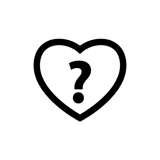 Heart with question mark