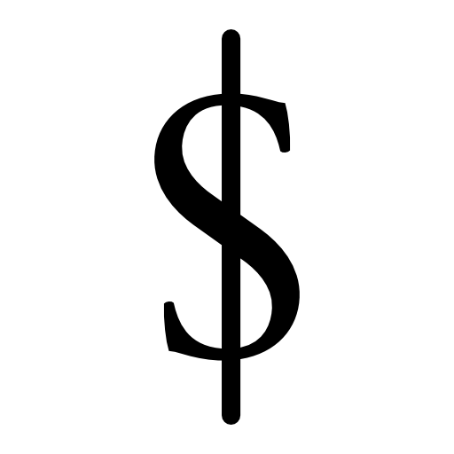 Dollar elegant currency symbol