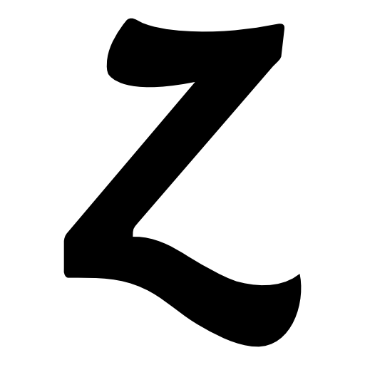 Zerply letter symbol