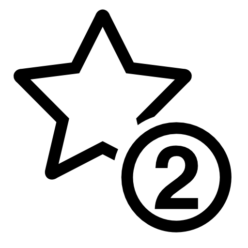 2 stars symbol