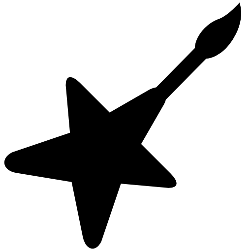 Star shaped brush