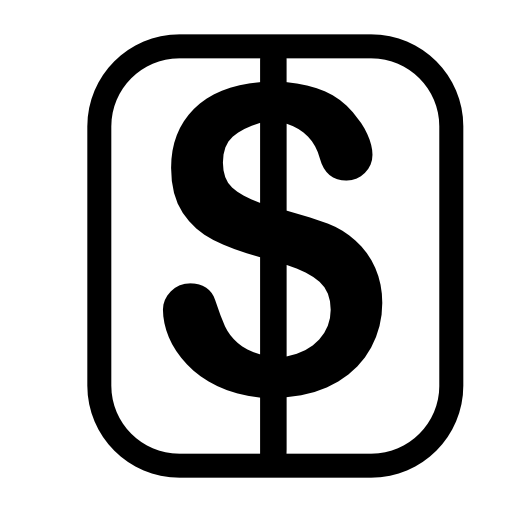 Money symbol of dollar