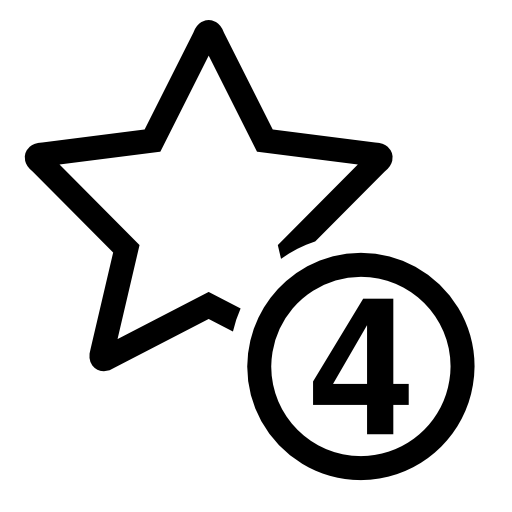 4 stars sign