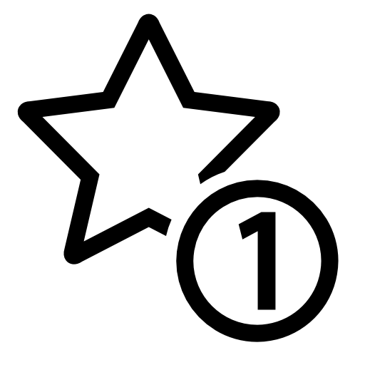 One star symbol