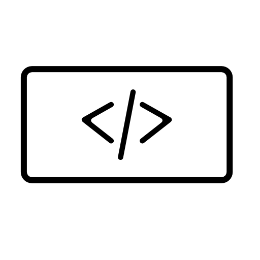 Code signs in a rectangle
