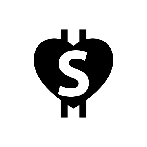 Heart dollars symbol