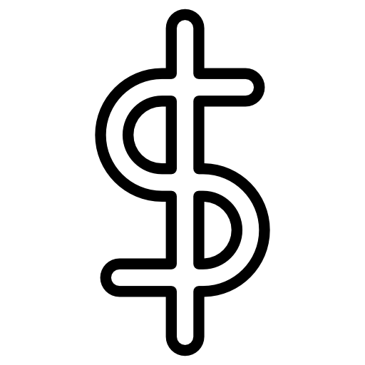 Dollar symbol of currency
