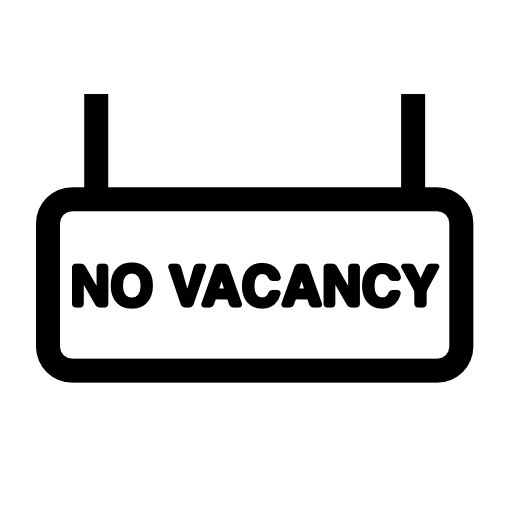 No vacancy signal
