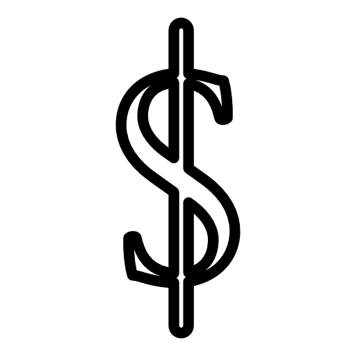 Dollar elegant currency symbol