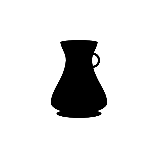 Jar with small handle silhouette