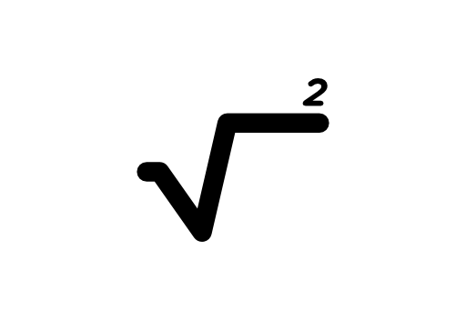Square root mathematical sign