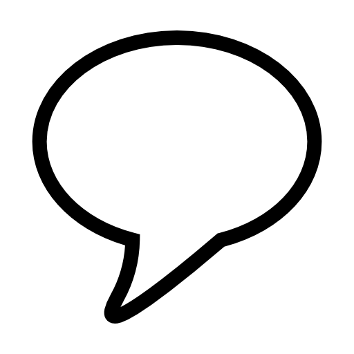 Speech balloon outline for conversation