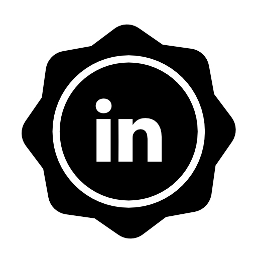 Linked in social badge