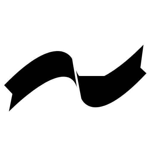 Ribbon in curling style