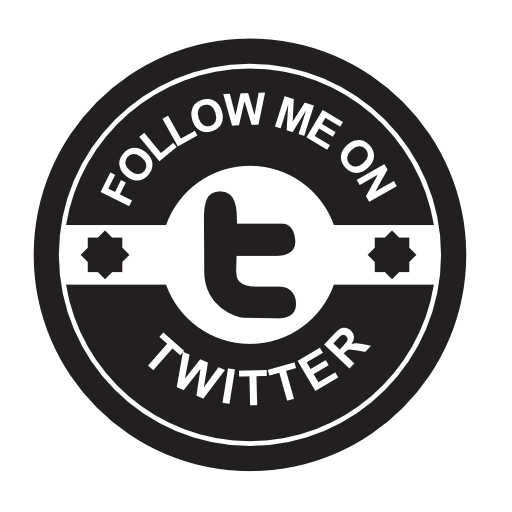 Follow me on Twitter social badge