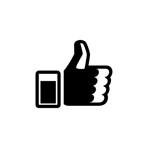 Thumb up symbol for facebook