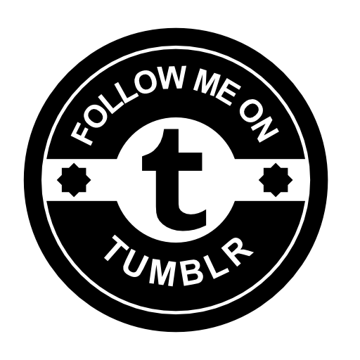 Follow me on Tumblr social badge
