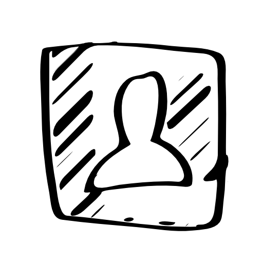 Contact sketched social symbol