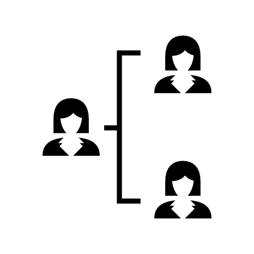 Female network users graphic