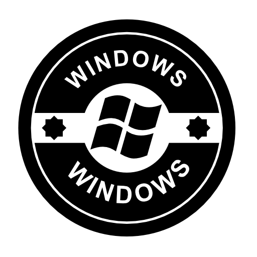 Windows operating system badge