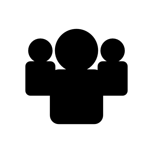 Profile users group silhouette