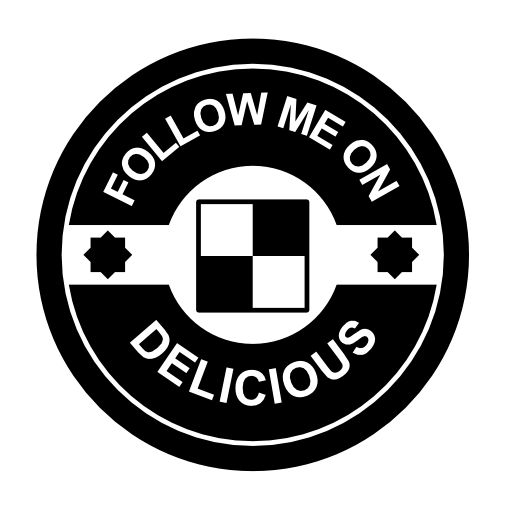 Follow me on Delicious badge