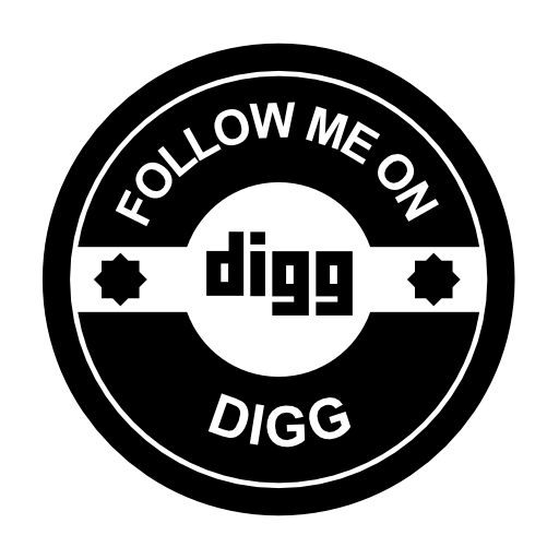 Follow me on Digg social badge
