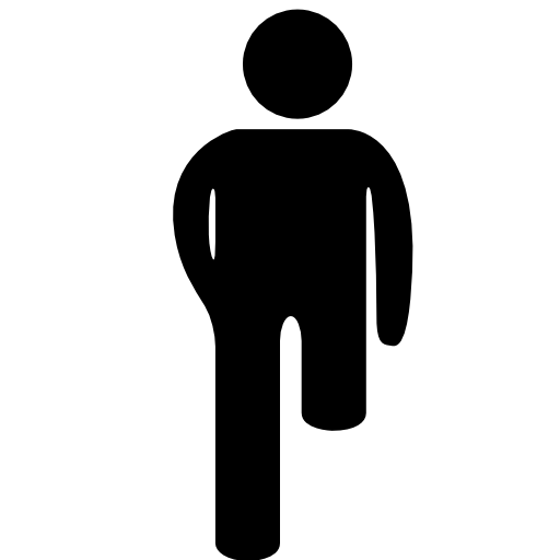 Man with one leg