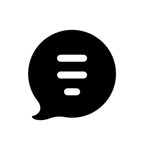 Text bubble with text