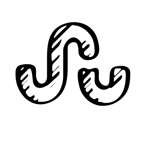 Stumbleupon sketched social logo outline interface symbol