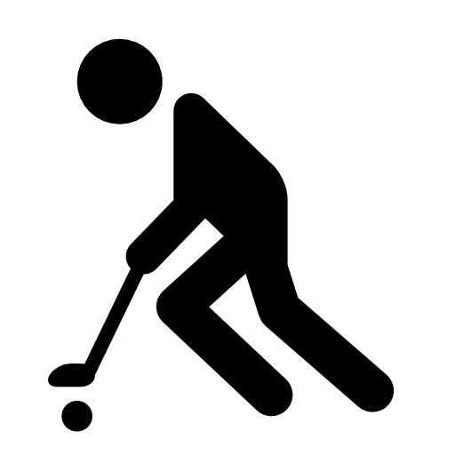 Hockey player silhouette